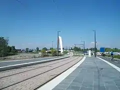 Vue du pont de la Citadelle depuis la future station Starcoop