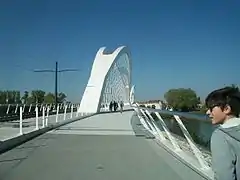 Pont franchissant le Rhin (et donc la frontière franco-allemande)