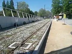 Tiroir de rebroussement de la station Port du Rhin