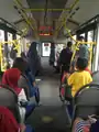 À l'intérieur d'un bus