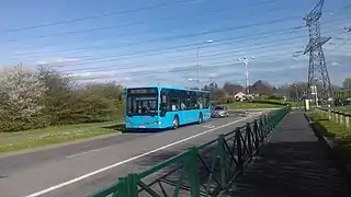 Mercedes Citaro n°92454 sur l'ancienne ligne 504 à Roissy en Brie.