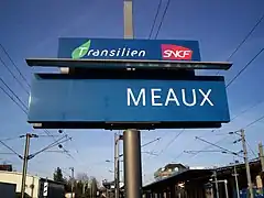 Signalétique de la gare.