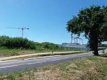 Emplacement de la future station Cesson - Viasilva, dans un secteur actuellement rural amené à s'urbaniser dans le cadre du nouveau quartier ViaSilva.