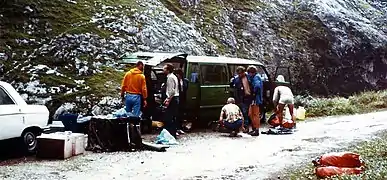 Camp de base du Puente de la Jaya (alt. 220 m) dans les gorges du Cares.