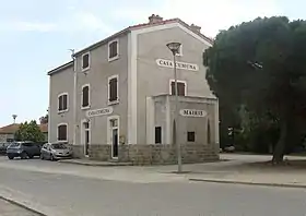 L'ancienne gare de Travo, devenue mairie de Ventiseri.