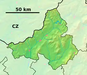 Voir sur la carte topographique de la région de Trenčín