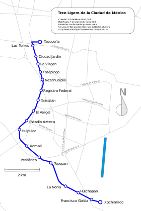 Image illustrative de l’article Métro léger de Mexico