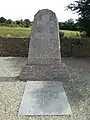 Maquis de Tréouergat - stèle vue de près