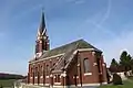 L'église Saint-Martin reconstruite en 1923.