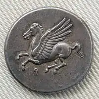 Pégase, droit d'un « poulain » de Corinthe, 308-306 av. J.-C.