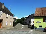 Sortie de route du village de Triembach-au-Val.