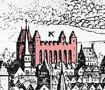 Basilique (estampe de 1648, d'après un croquis de 1548-50).