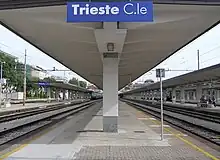 quais de la gare centrale de Trieste