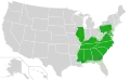 Carte de répartition