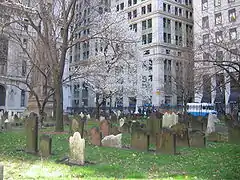 Le cimetière de Trinity Church, le dernier encore utilisé à Manhattan.