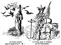 La France avant et après « le triomphe du Parti nationaliste » (Almanach de La patrie française, 1900).