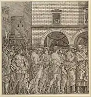 X. Les Sénateurs, gravure (vers 1500)