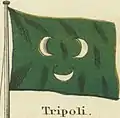 Drapeau de « Tripoli », Johnson’s new chart of national emblems, 1868