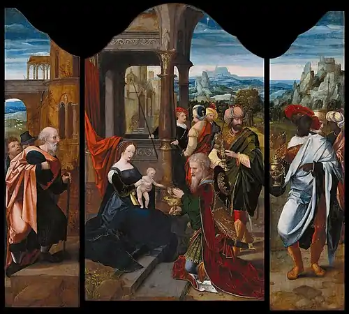 2 : Triptyque avec l'adoration des mages, Gemäldegalerie, Berlin, inv. 1863.