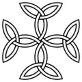 La croix des triquetras ou "Croix carolingienne".