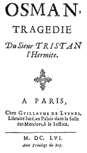 Page de titre del'édition originale (1656)