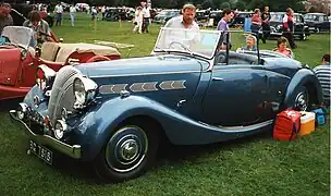 Triumph Dolomit Roadster de 1938.