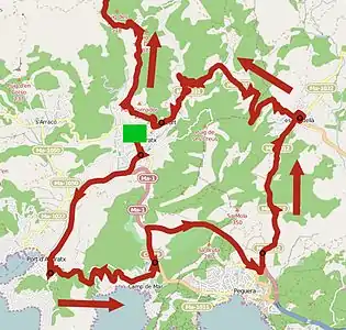 Trofeo Andratx-Mirador d'Es Colomer, premiers kilomètres.