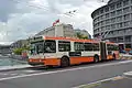 Trolleybus SAURER/Hess/BBC-SE GT 560 des TPG à Genève en 2012. Aujourd’hui hors service.