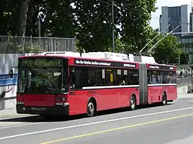 Trolleybus articulé de Berne