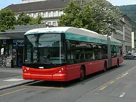 Trolleybus articulé de Bienne
