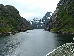 Le Trollfjord en été.