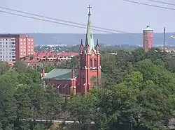 L'église de la ville.