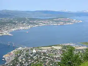 La E8 au niveau de Tromsø