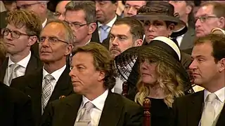 Les membres du gouvernement dans le public du discours du trône, en 2016.