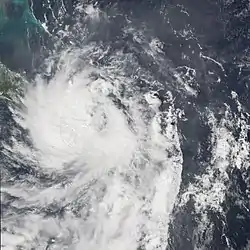 La tempête tropicale Alpha près de Barahona (République dominicaine)