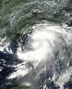 Tempête tropicale Barry approchant de la Floride