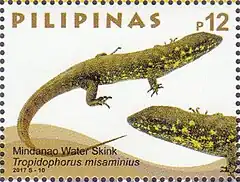 Description de l'image Tropidophorus misaminius 2017 stamp of the Philippines.jpg.