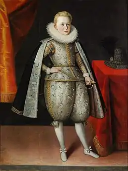 Le jeune prince Władysław vers 1605.