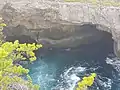 Le trou de madame Coco par la hauteur avec vue sur la pointe du Piton et Le Piton