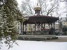 Kiosque à musique du jardin du Rocher à Troyes.