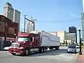 Truck américain dans les rues de Tulsa.