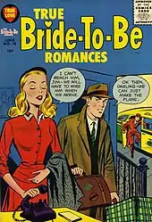 couverture d'un comics montrant un couple prêt à partir en voyage