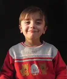 Description de l'image Tsakhur child in Qum (Azerbaijan).JPG.