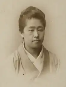 Description de l'image Tsuda Umeko Portrait c1900.png.