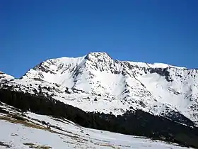 Vue du versant espagnol en janvier 2011.