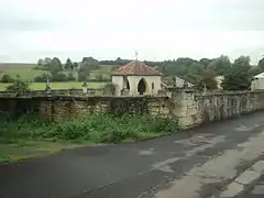 Tucquegnieux village, vue de l'ancien cimetière du XIXe siècle.