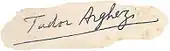 signature de Tudor Arghezi