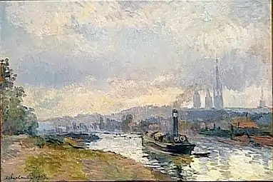 Remorqueurs à Rouen (1903), musée des beaux-arts d'Angers.