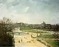 Le grand bassin rond peint par Camille Pissarro en 1900.