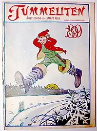 Couverture du magazine suédois Tummeliten, paru à Noël en 1899.